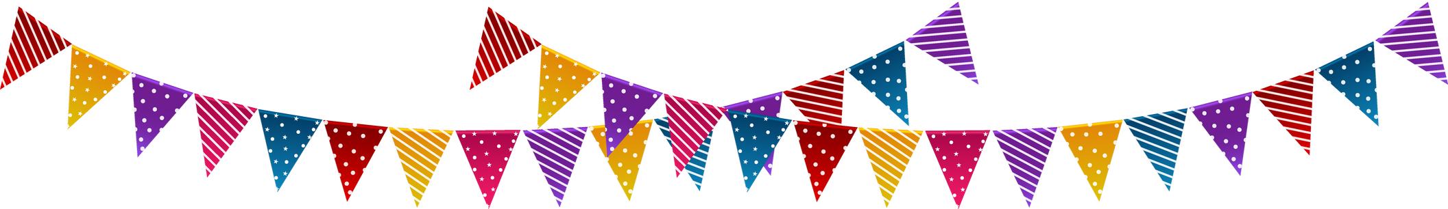 Hanging triangular flag